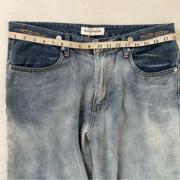 The Frankie Shop Blue Wide Leg Jeans - Picture 8 of 14